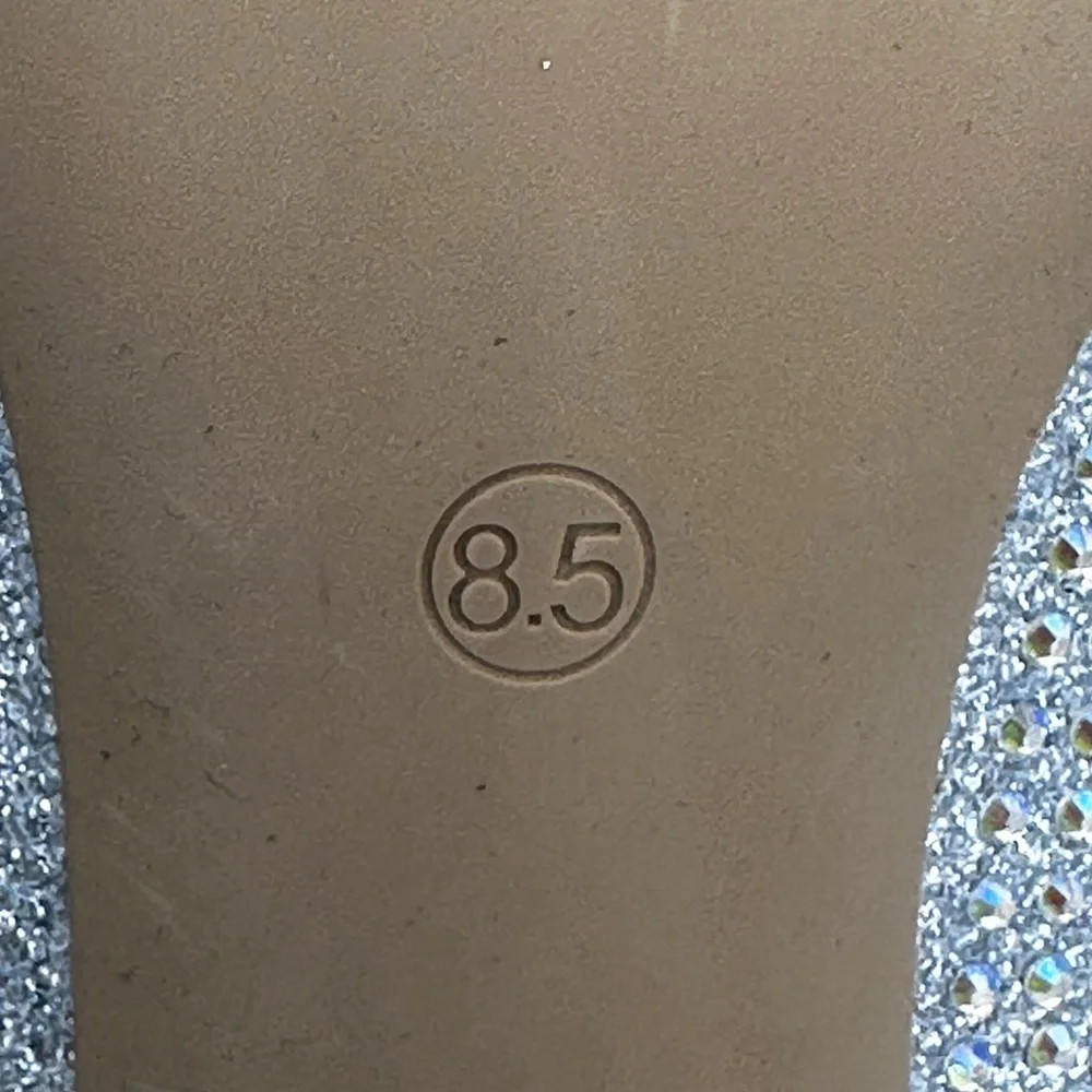 Sparkling Silver Elisabet Tang NEW STUNNING 5” Rhinestone Heels PERFECTION 8.5 M - Picture 12 of 16